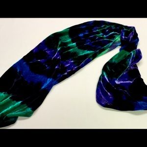 Tye Dye Velvet Scarf